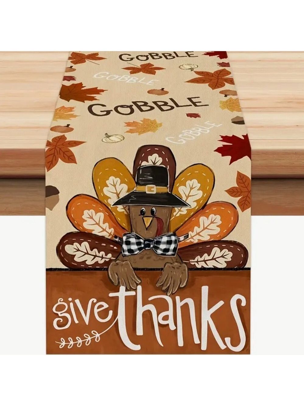 Thanksgiving Turkey Table Runner 13 x 48
